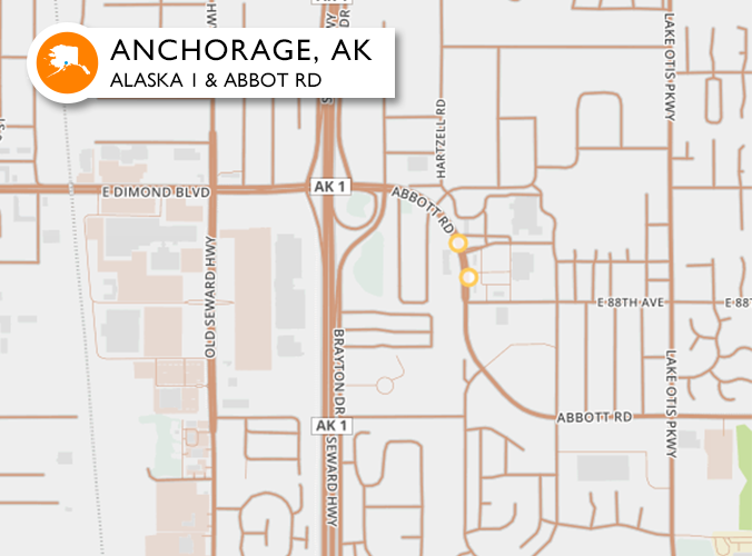 Accidents on one of the worst roads in Anchorage, Alaska