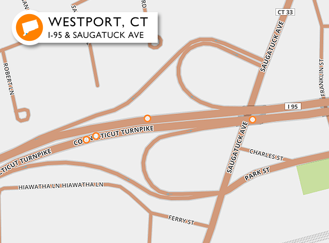 Accidents on one of the worst roads in Westport, CT