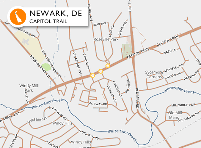 Accidents on one of the worst roads in Newark, DE