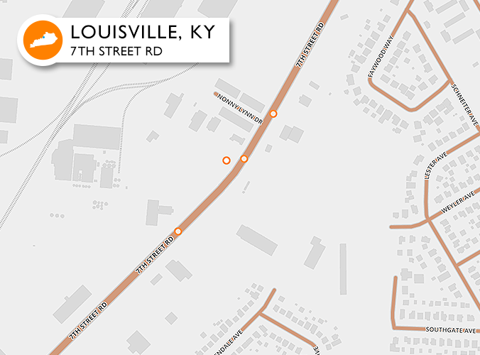 Accidents on one of the worst roads in Louisville, KY