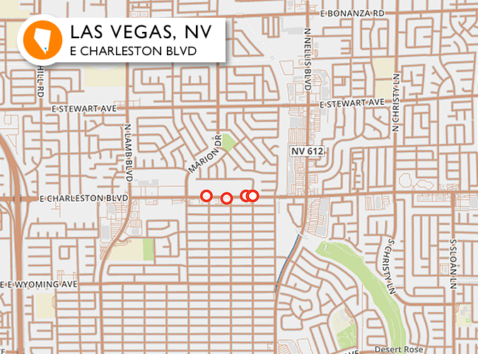 Accidents on one of the worst roads in Las Vegas, NV