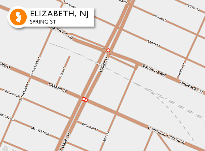 Accidents on one of the worst roads in Elizabeth, NJ