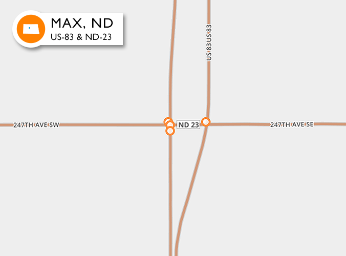 Accidents on one of the worst roads in Max, ND