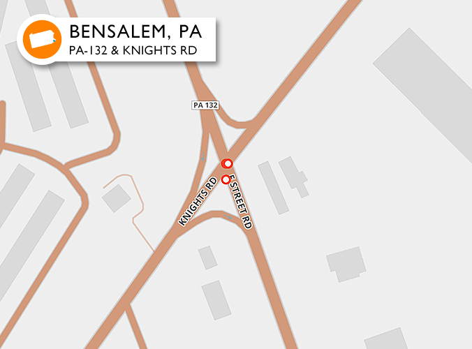 Accidents on one of the worst roads in Bensalem, PA