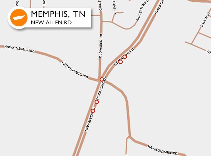 Accidents on one of the worst roads in Memphis, TN